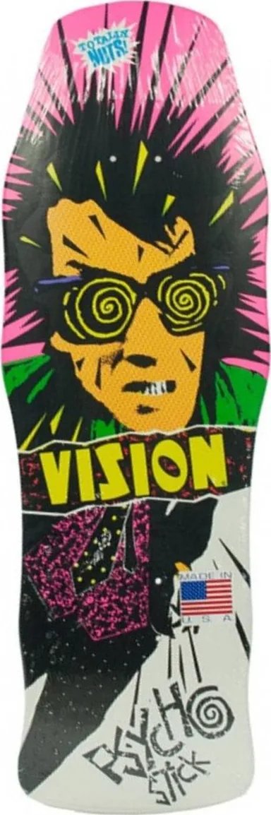 Vision Street Wear Psycho Stick 10 (White) deck