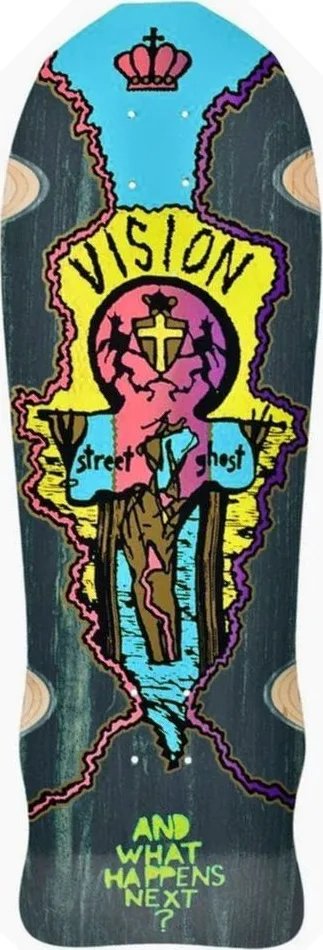 Vision Street Wear Street Ghost (Black Stain) deck
