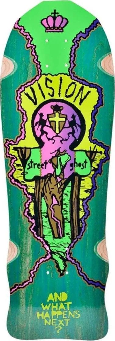 Vision Street Wear Street Ghost (Light Teal Stain) deck