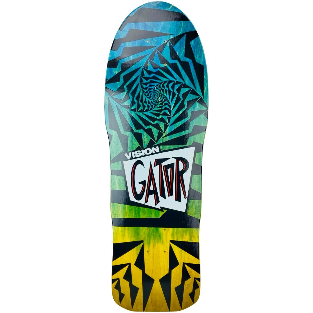 Vision Street Wear Vision Gator II Two Tone Blue/Yellow Stain deck