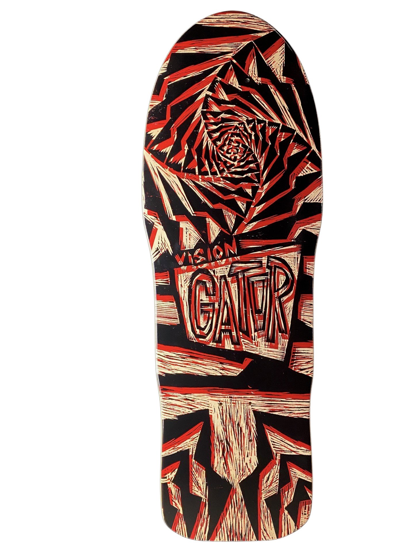 Vision Street Wear Vision Gator II -Woodcut Art by Sean Starwars deck