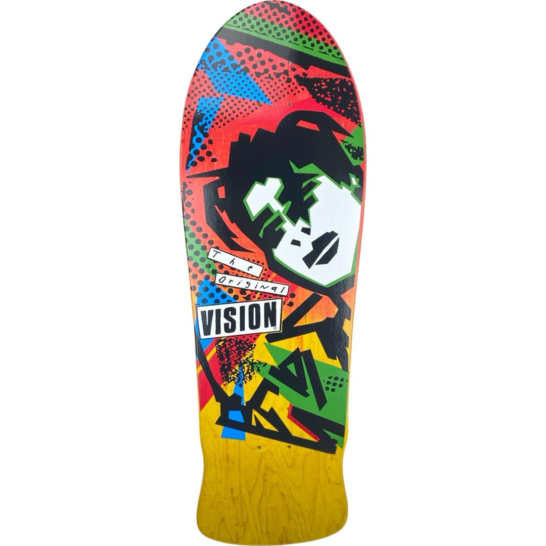 Vision Street Wear Vision Original MG Two Tone Red/Yellow Stain deck