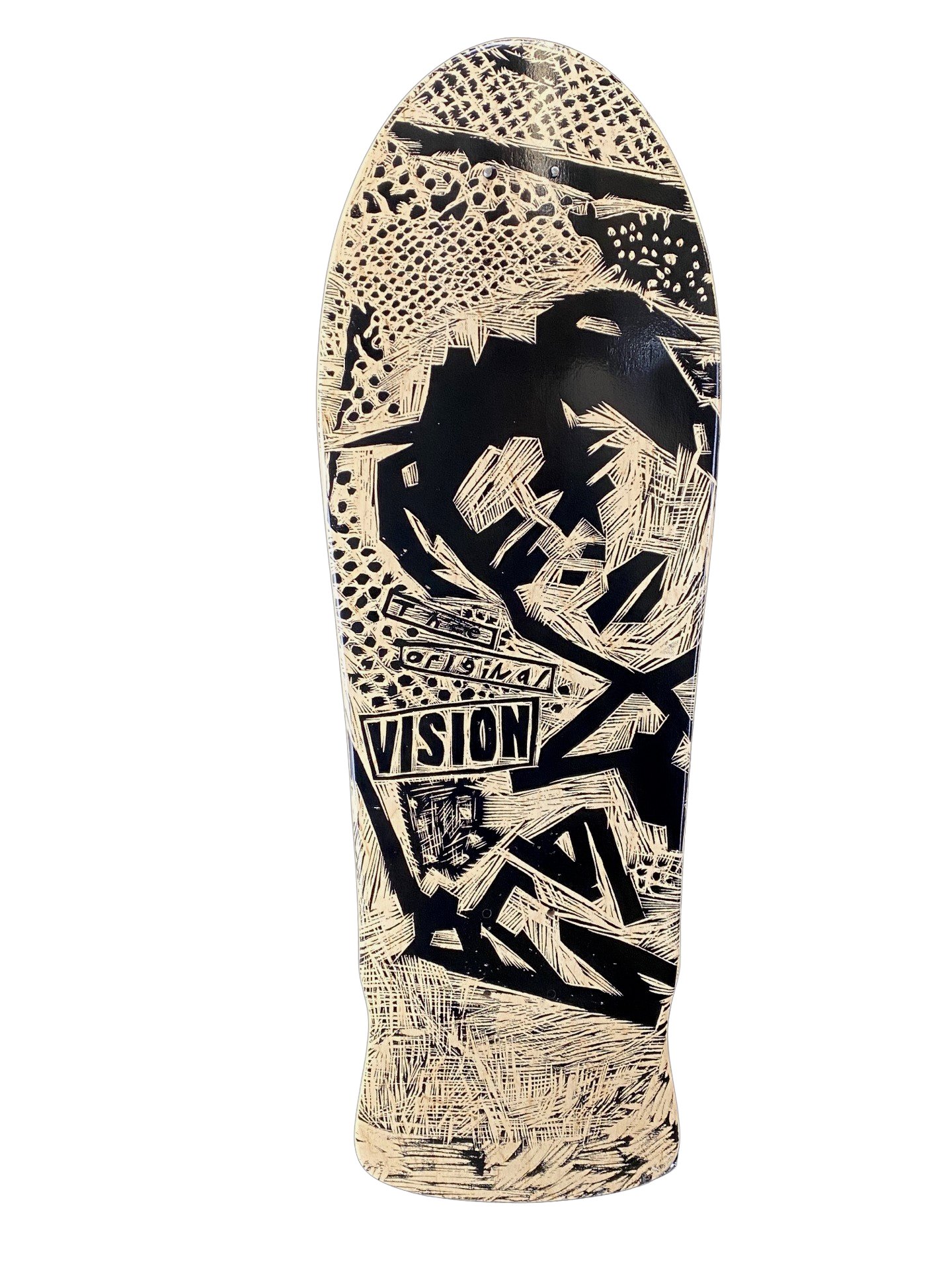 Vision Street Wear Vision Original Mg -Woodcut Art By Sean Starwars deck