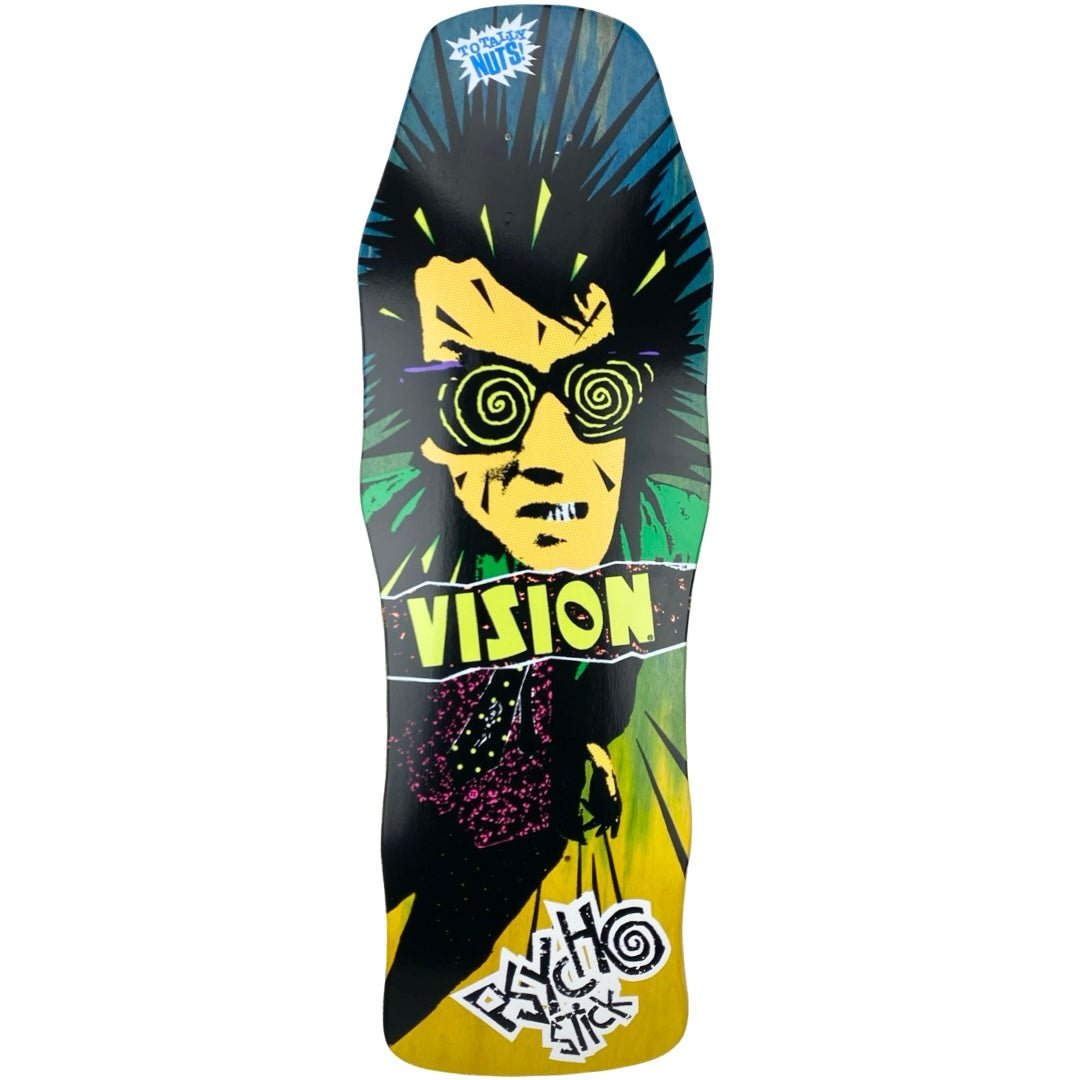 Vision Street Wear Vision Psycho Stick Two Tone Blue/Yellow Stain deck