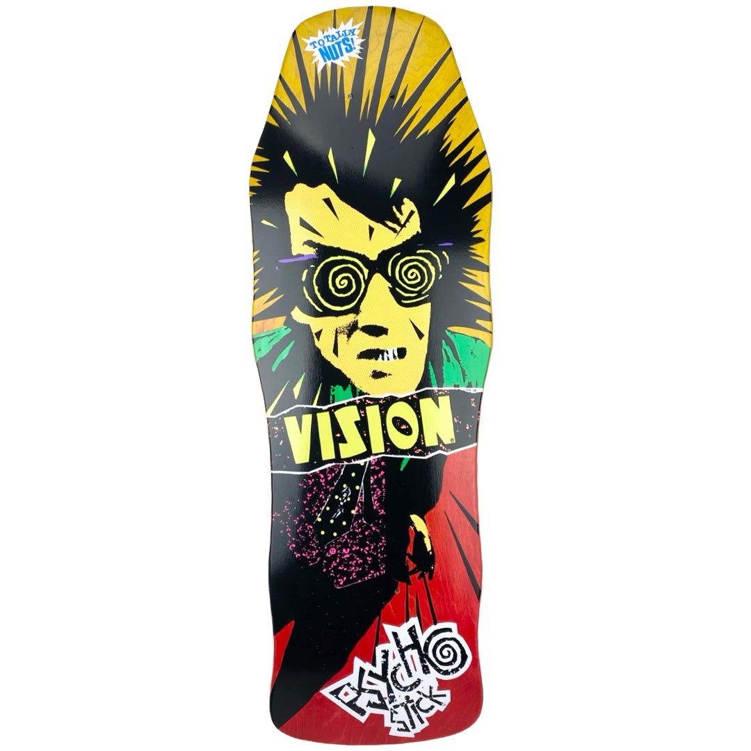 Vision Street Wear Vision Psycho Stick Two Tone Yellow/Red Stain deck