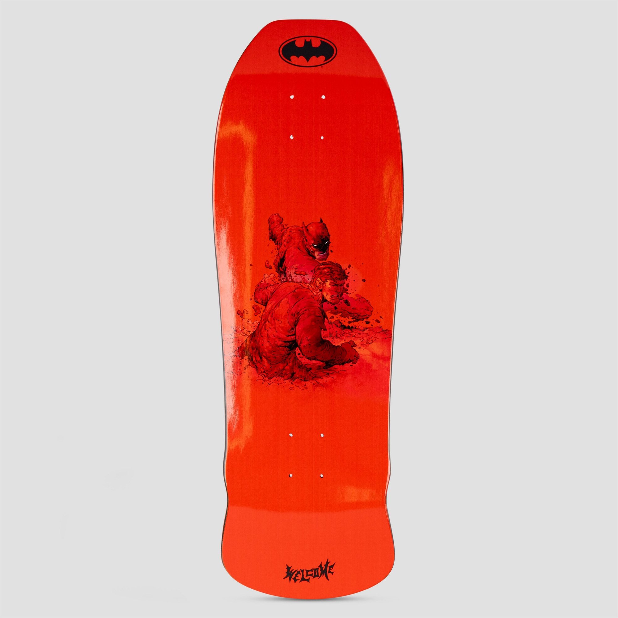 Welcome Knockout Red / Black Drip on Early Grab deck