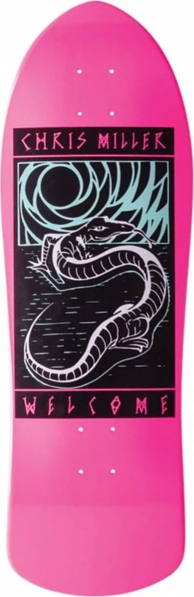 Welcome Millizard On Crossbone (Pink Dip) deck