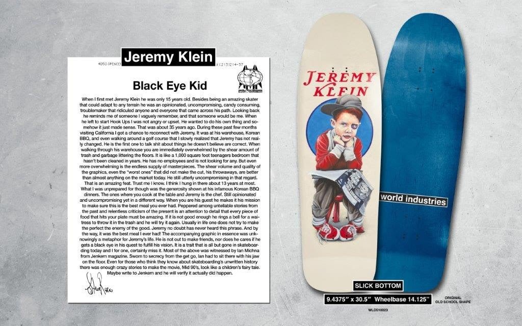 World Industries Black Eye Kid deck