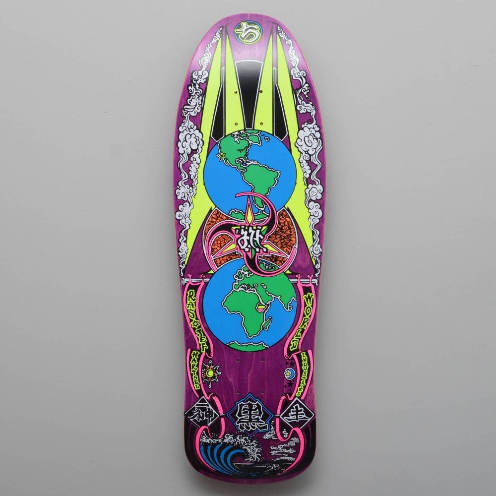 World Industries Jef Hartsel Globes (Purple Stain) deck