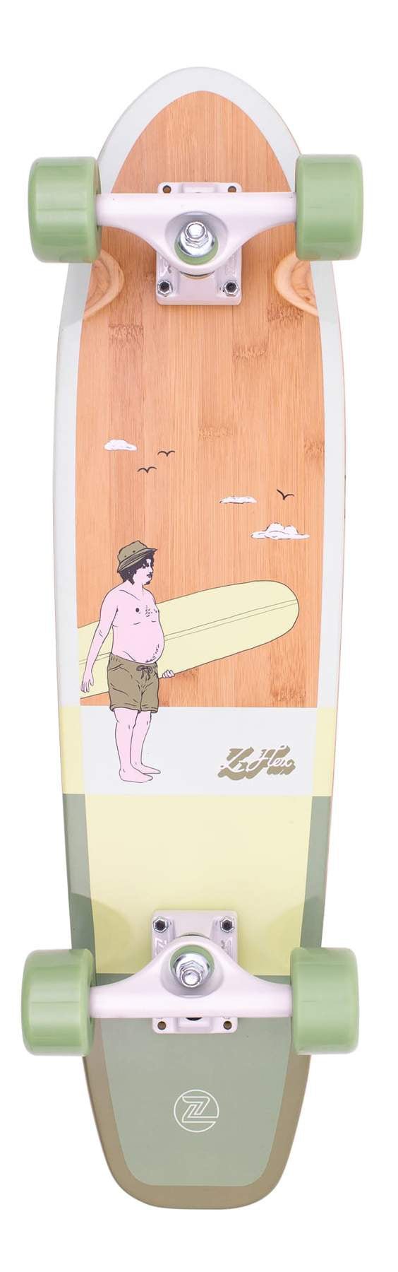 Z-Flex Cruiser Bamboo Green ZFX-COM-0102 deck