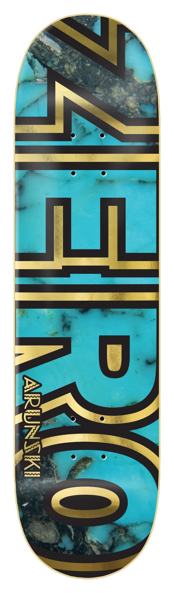 Zero Arunski - Turquoise Bold (Gold Foil) deck