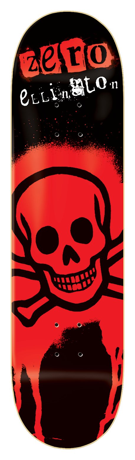 Zero Ellington Skull Stencil deck