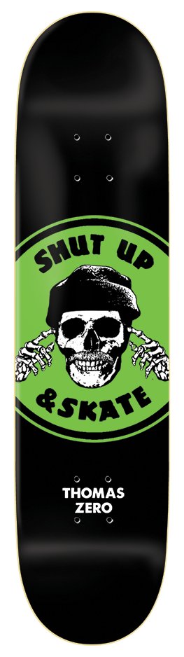 Zero Jamie Thomas Shut Up & Skate (Green) deck