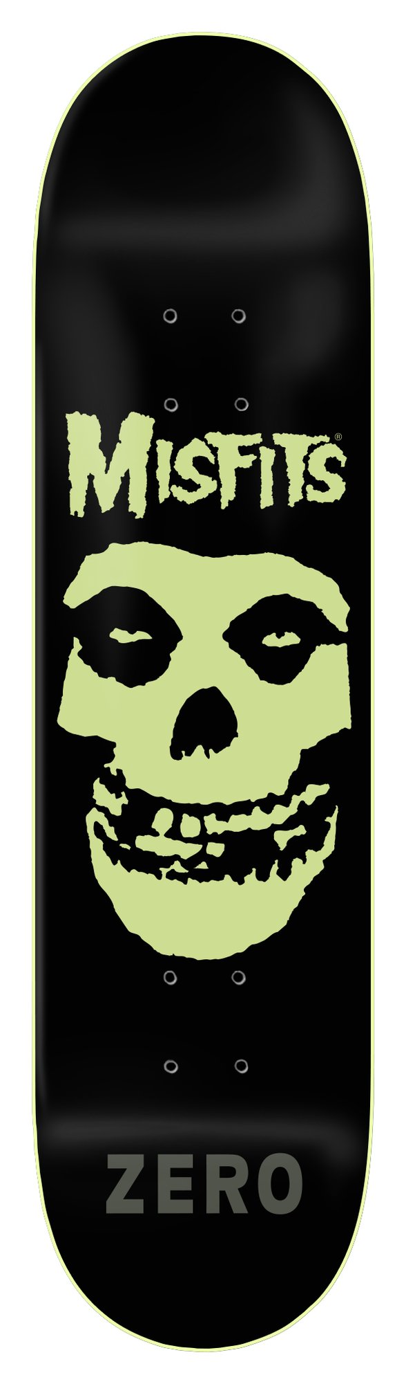 Zero Misfits - Fiend Skull - Gitd Dip deck