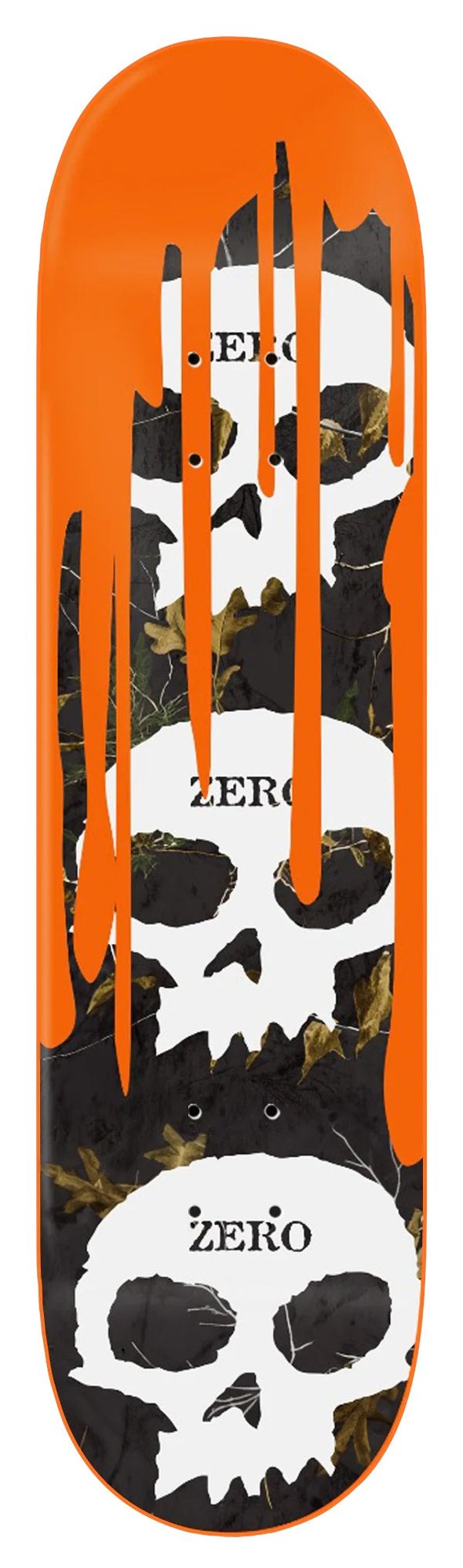 Zero Realtree 3 Skull Blood (Orange Dip) deck