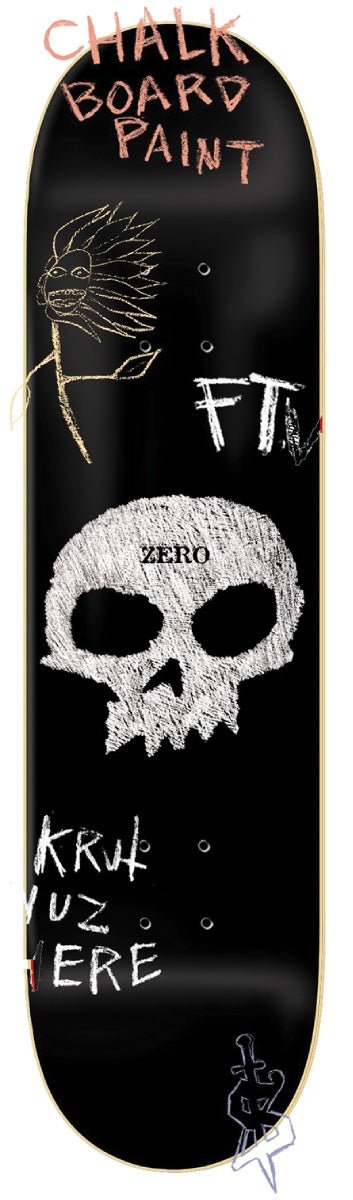 Zero Single Chalk Board Skull deck