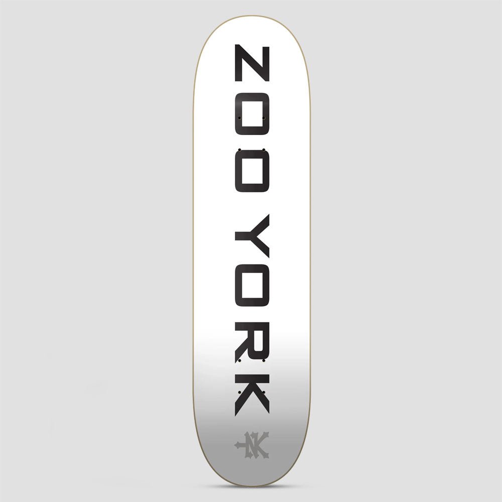 Zoo York 8 OG 95 Logo Block (White / Black / Grey) deck