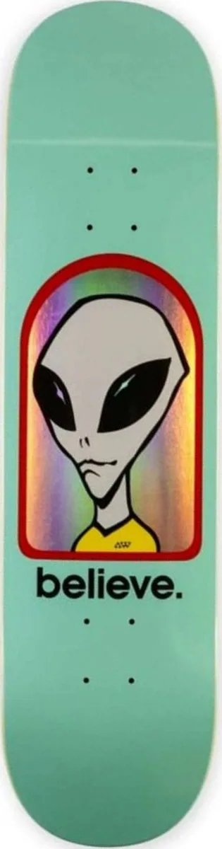Alien Workshop Believe Hologram Teal & deck
