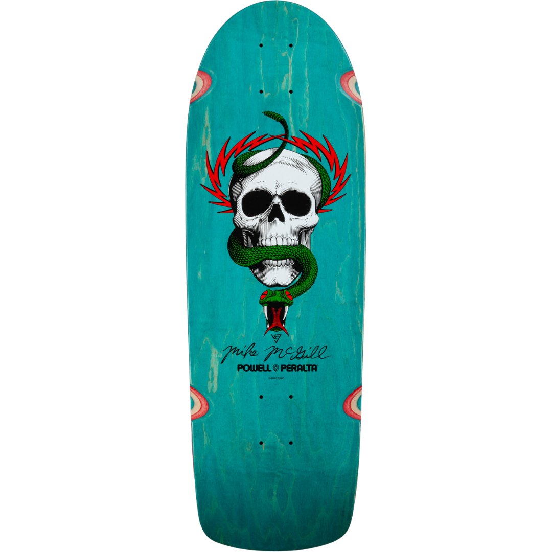 Powell Peralta Mike McGill Skull & Snake- Teal Stain deck