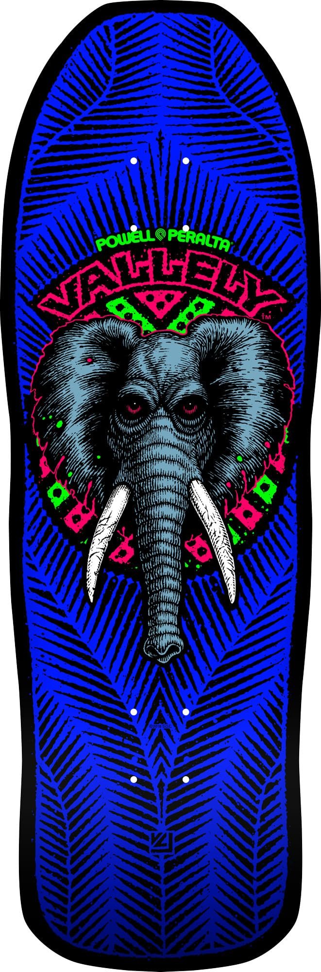 Powell Peralta Mike Vallely Elephant Classic Blacklight - 30 x 9.85 deck