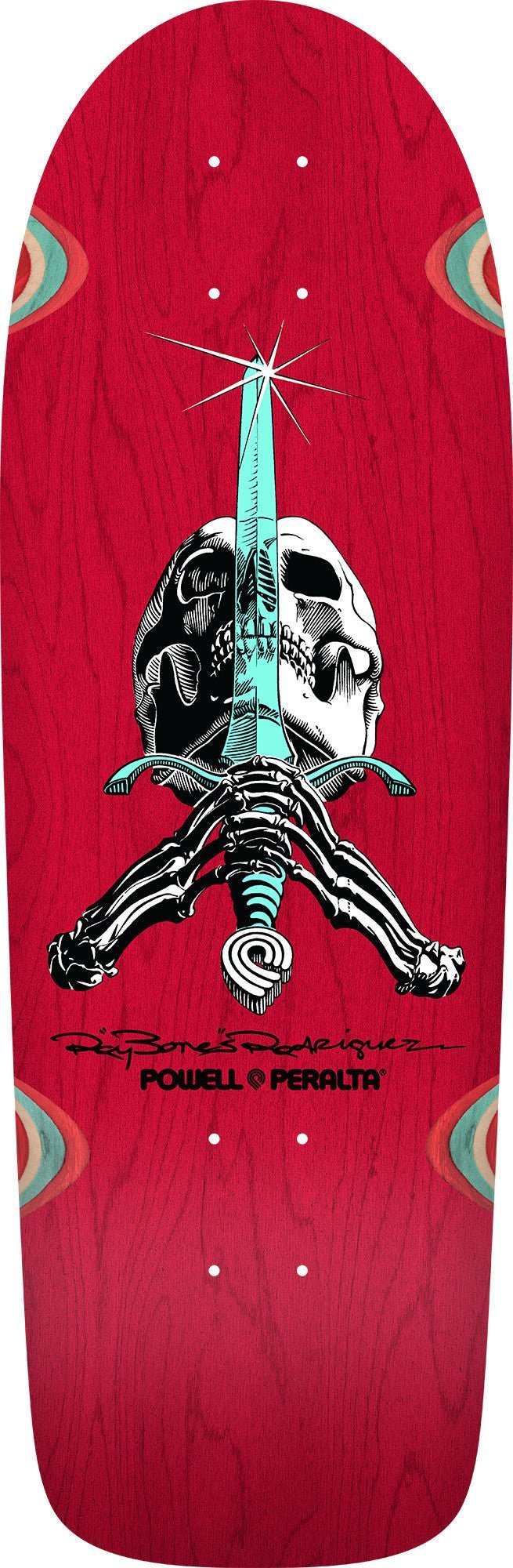 Powell Peralta OG Ray Rodriguez Skull & Sword Red Stain deck