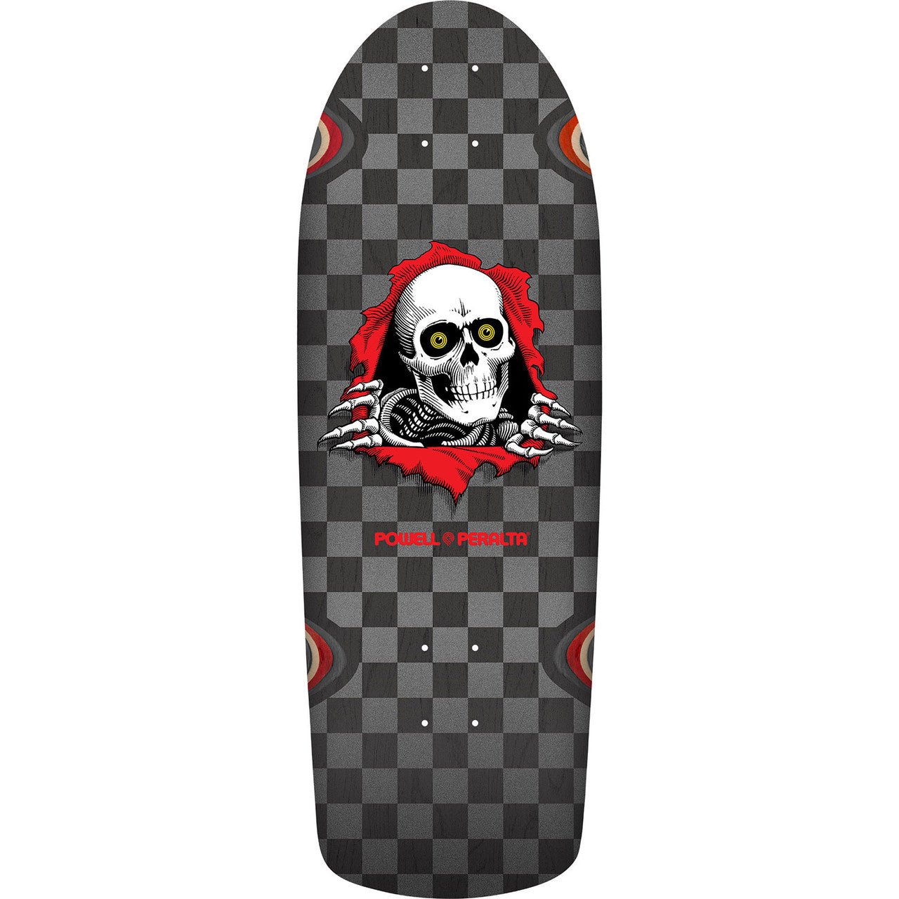 Powell Peralta OG Ripper Checker Silver/Black Stain deck