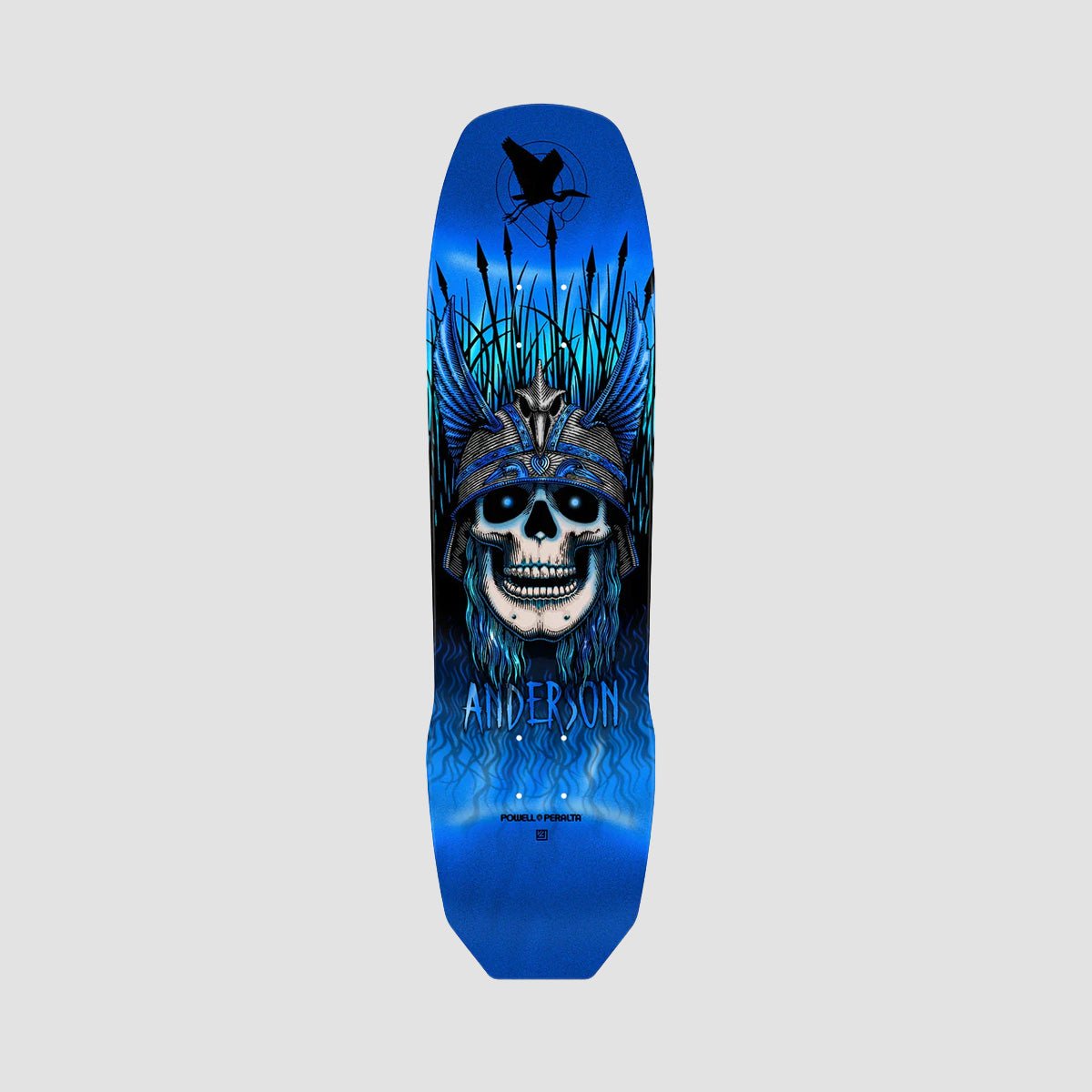 Powell Peralta Pro Andy Anderson Heron 7-Ply Maple Blue deck