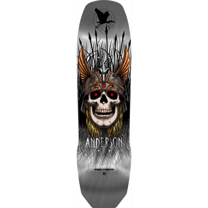 Powell Peralta Pro Andy Anderson Heron 7-Ply Maple Silver Foil deck
