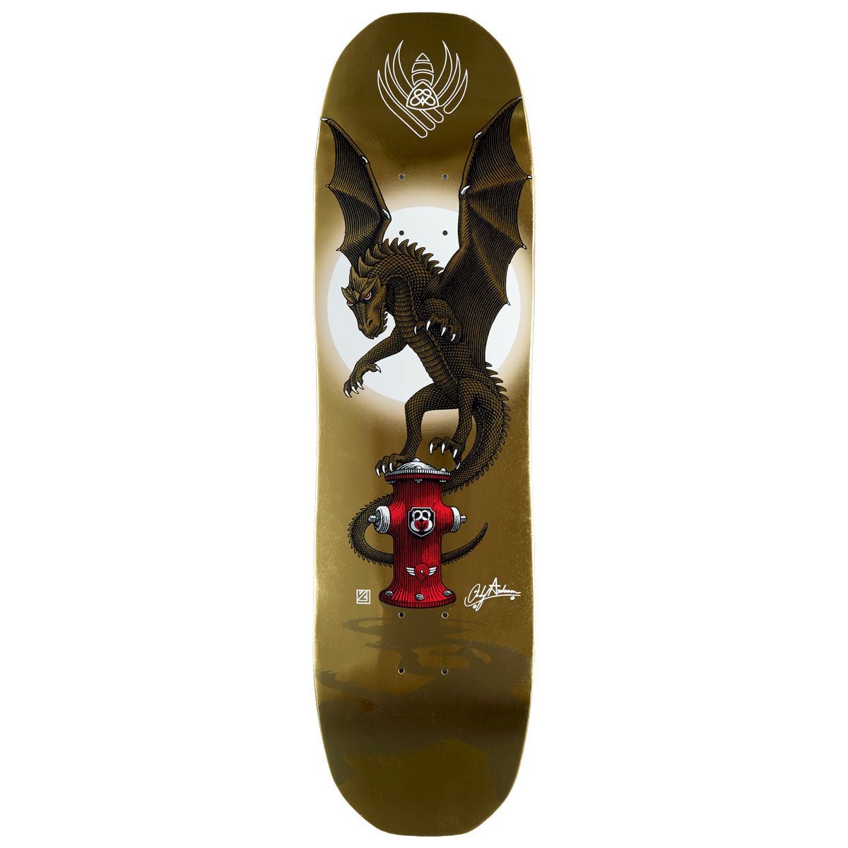 Powell Peralta Pro Andy Anderson Hydrant FLIGHT Gold Foil - Shape 311 deck