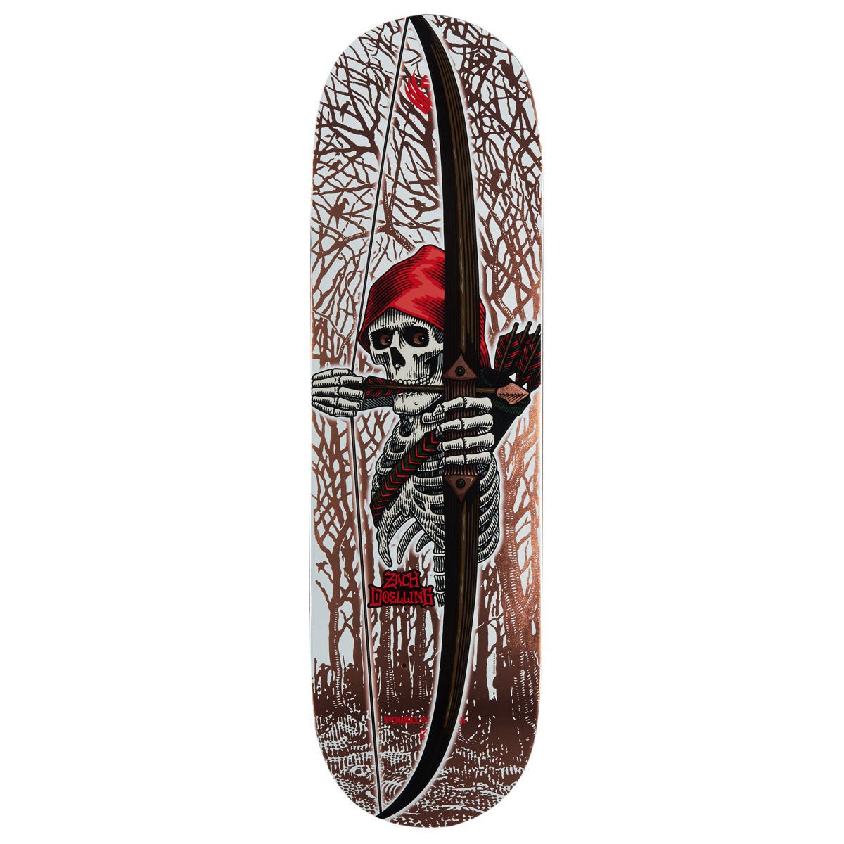 Powell Peralta Pro Zach Doelling Archer FLIGHT Gold Foil - Shape 313 deck