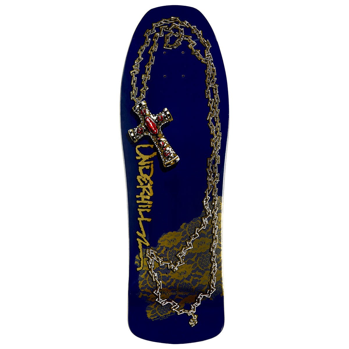 Powell Peralta Ray Underhill Cross Navy / Gold Foil deck