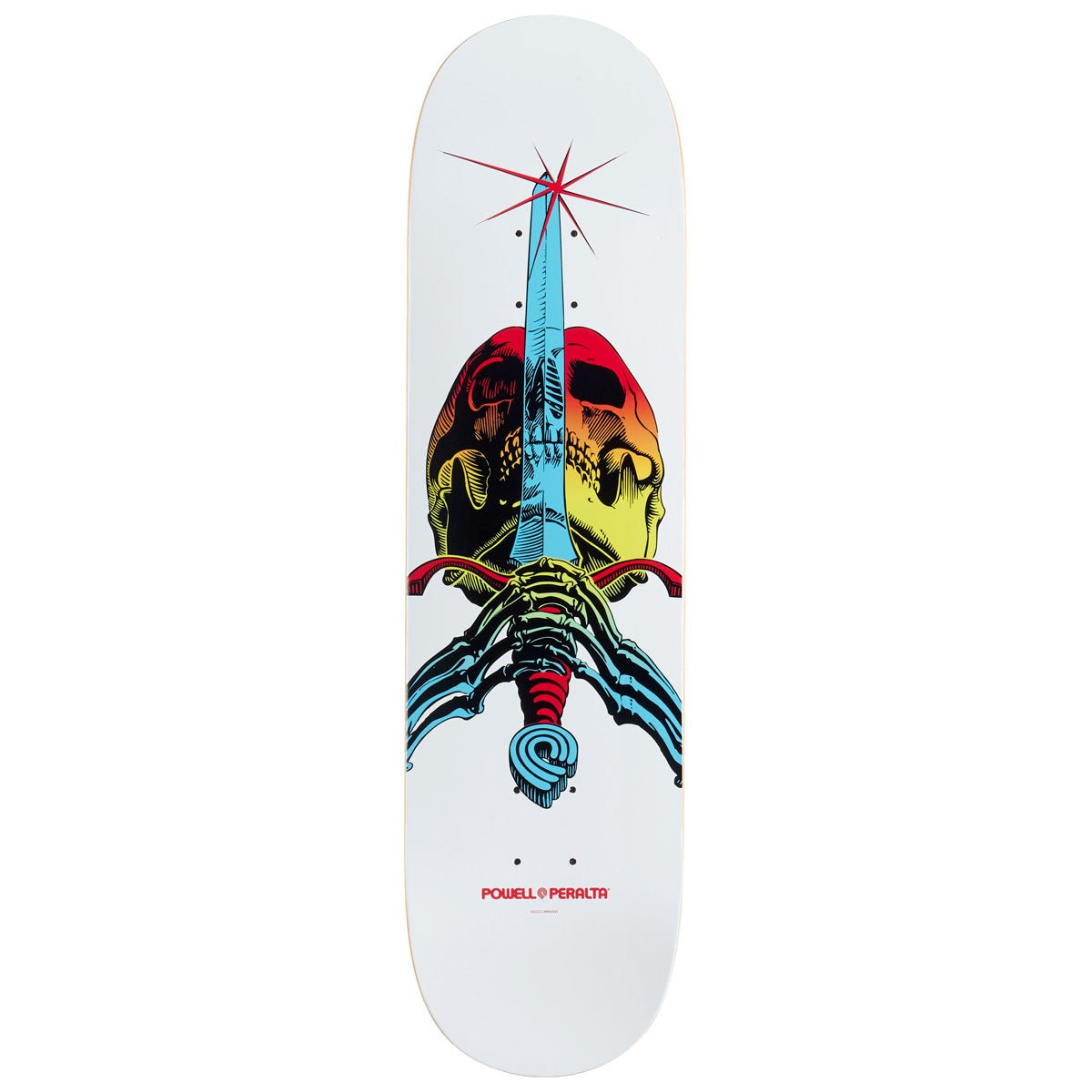 Powell Peralta Skull & Sword Yellow Green deck