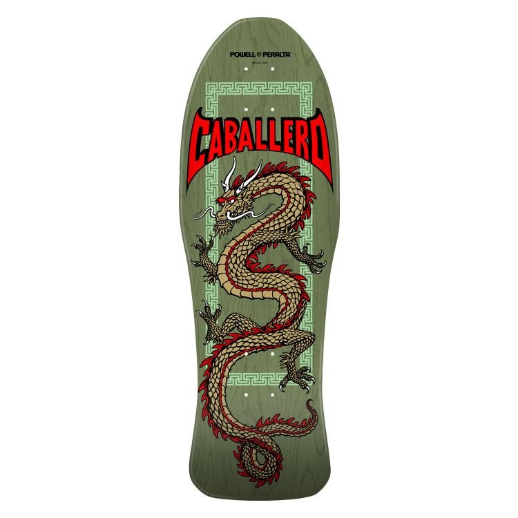 Powell Peralta Steve Caballero Chinese Dragon Sage Green deck