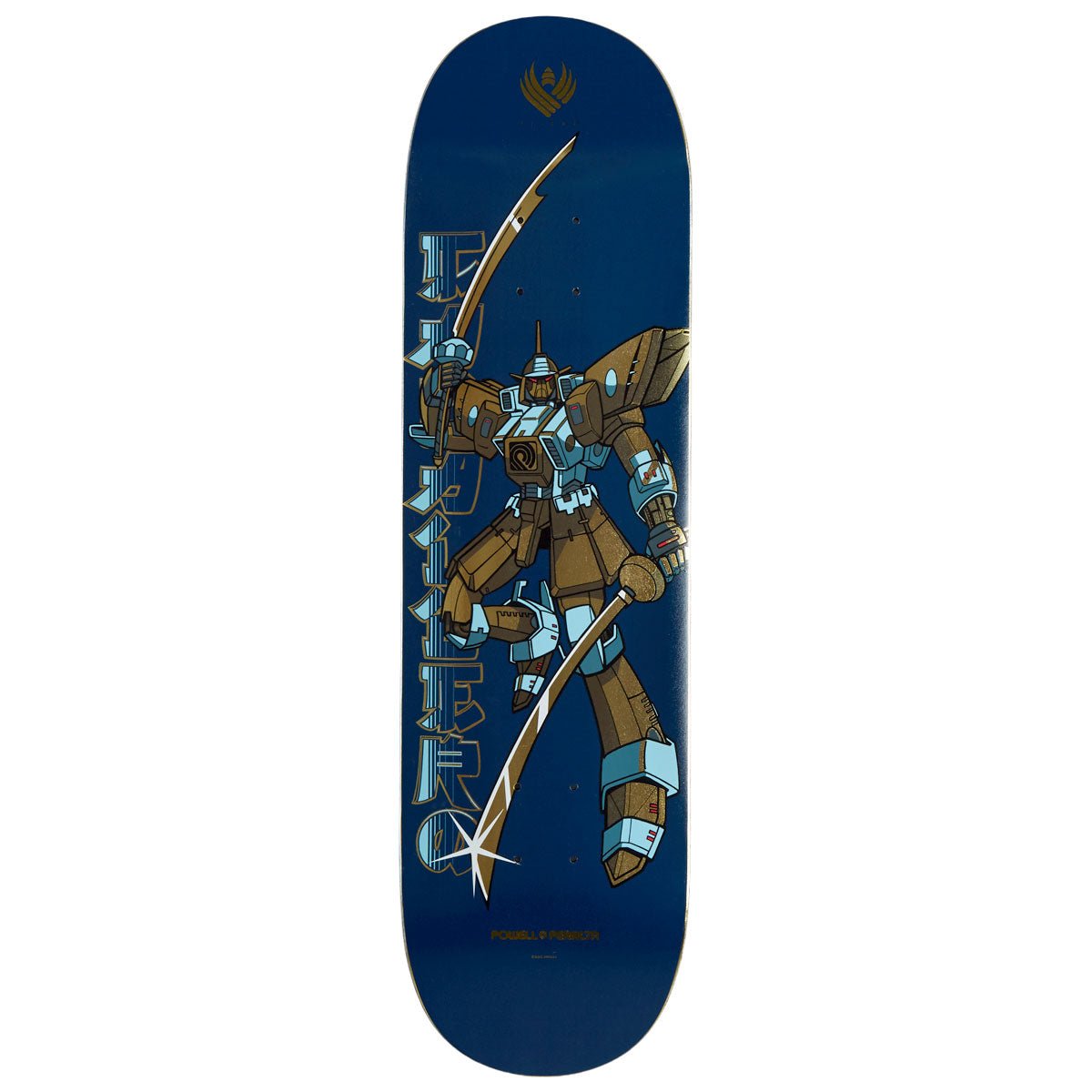 Powell Peralta Steve Caballero Gundam FLIGHT Blue / Gold Foil - Shape 244 deck