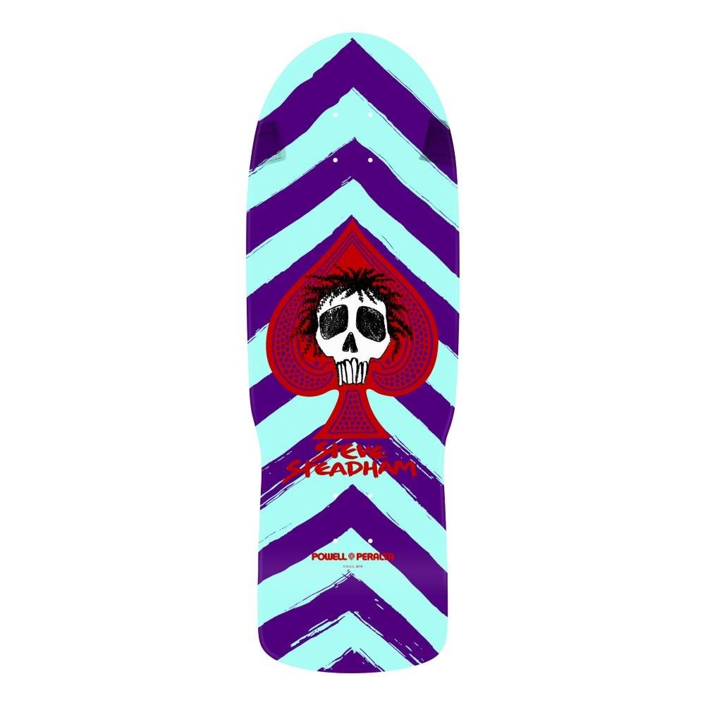 Powell Peralta Steve Steadham Skull and Spade Aqua/Blue deck