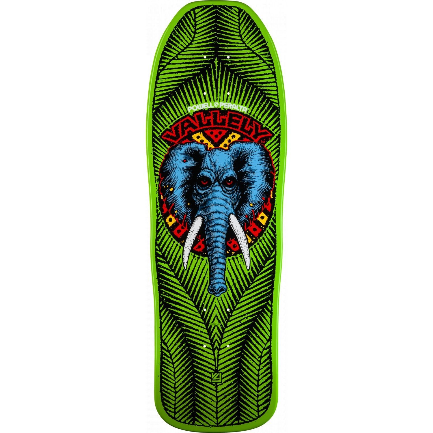 Powell Peralta Vallely Elephant Lime deck