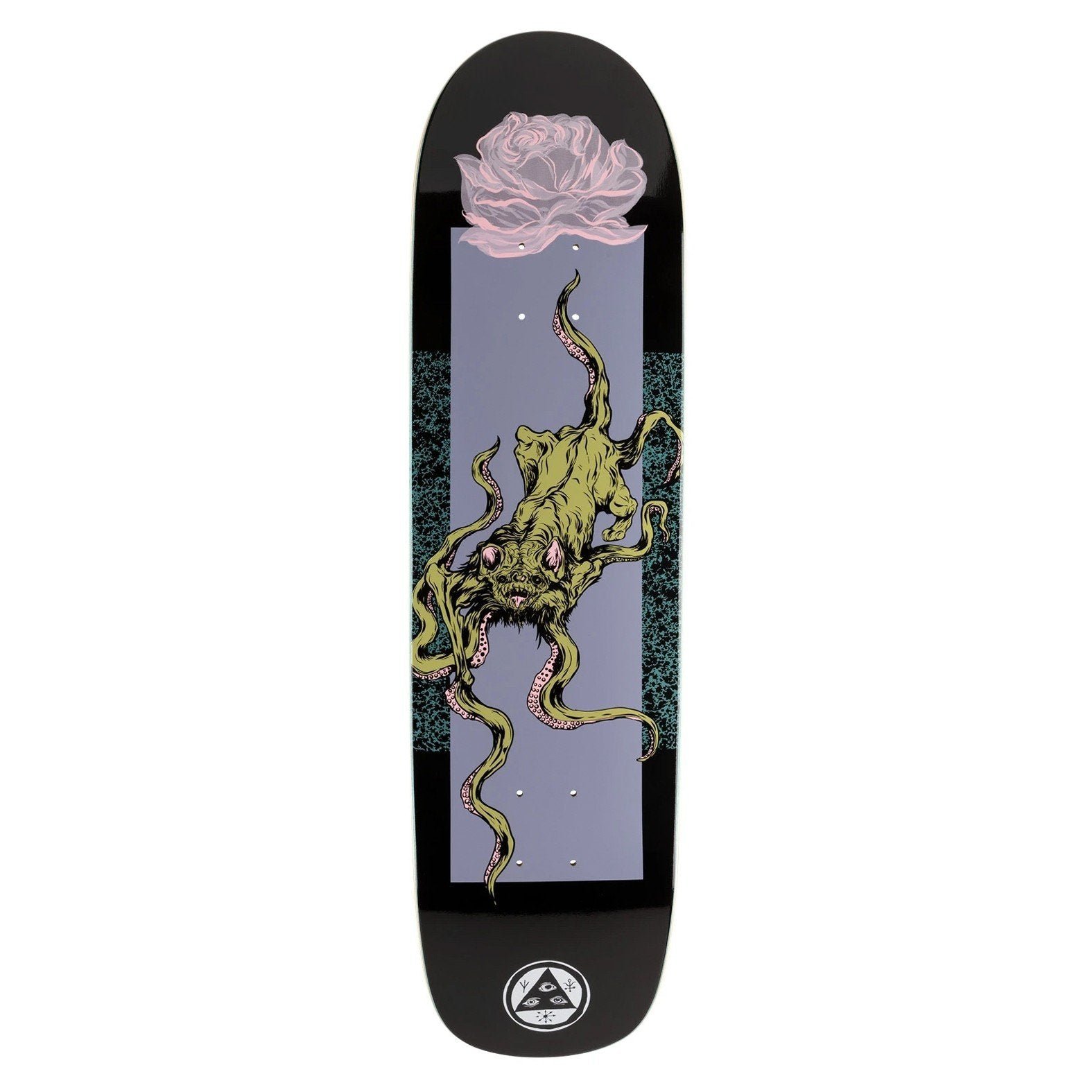 Welcome Bactocat on Son of Planchette - Black/Lavender - 8.38 deck