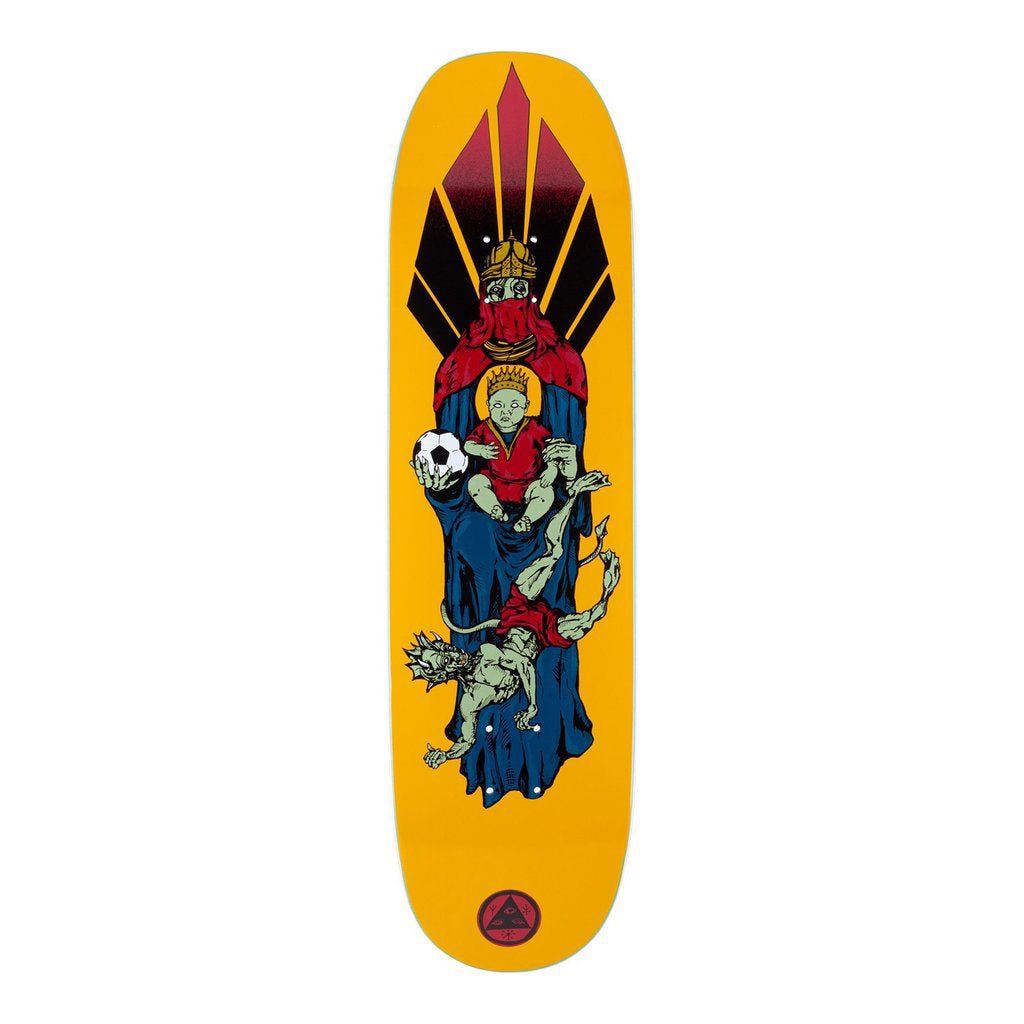 Welcome Futbol on Moontrimmer 2.0 - Gold - 8.5 deck