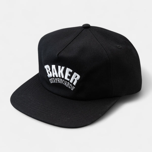 Baker Arch Logo Snapback Black deck