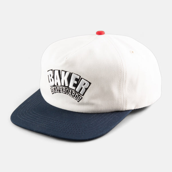Baker Arch Snapback Off White deck