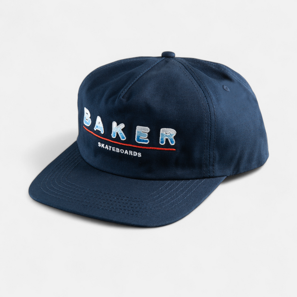 Baker Heat Navy Snapback deck