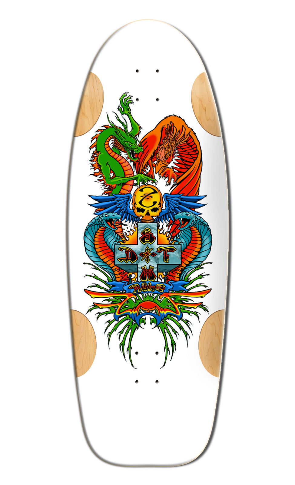 Bulldogs Designs Bulldog Designs Dragon White Formica deck