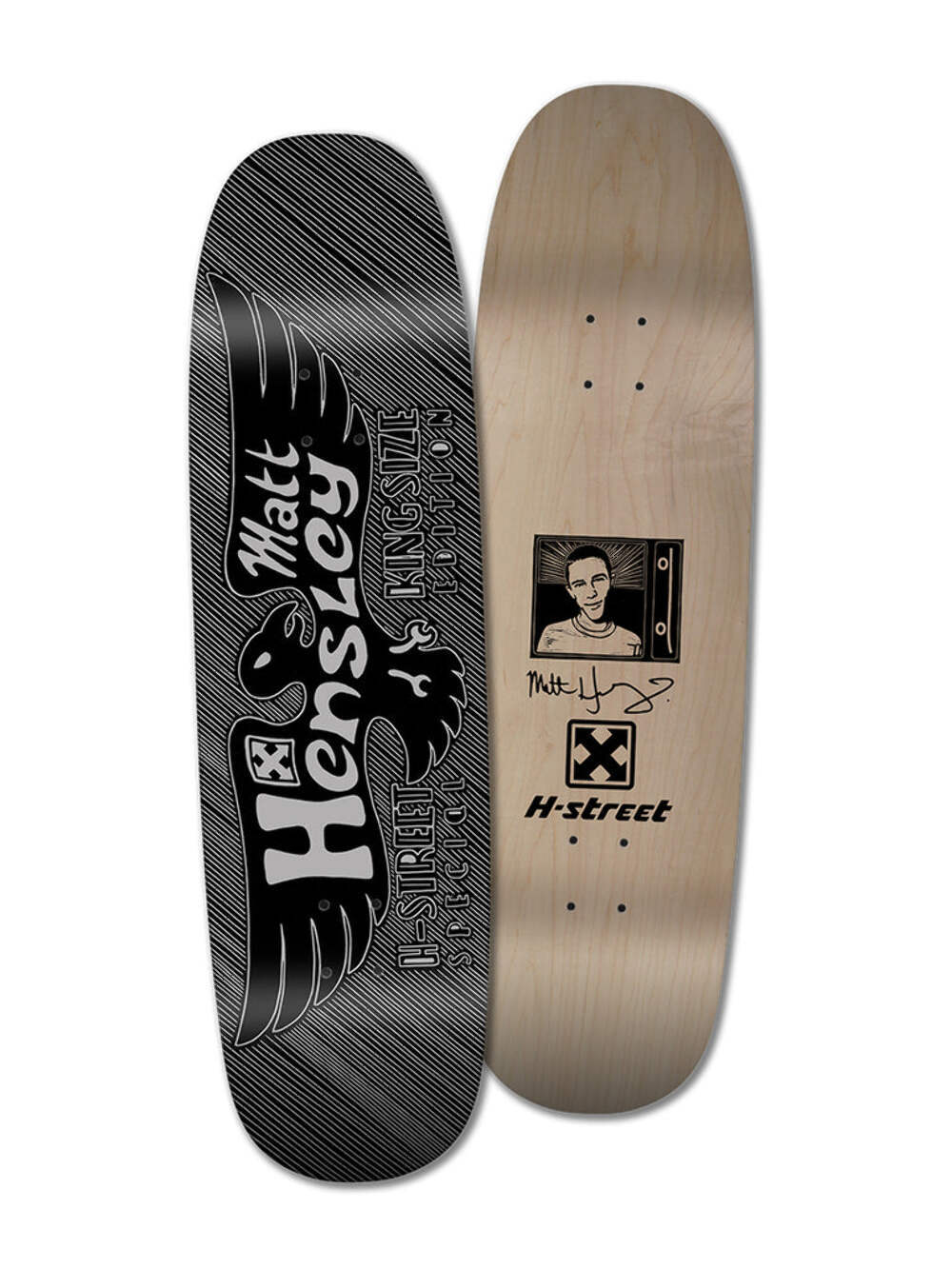 H-Street Matt Hensley Kingsize Eagle Blockprint deck