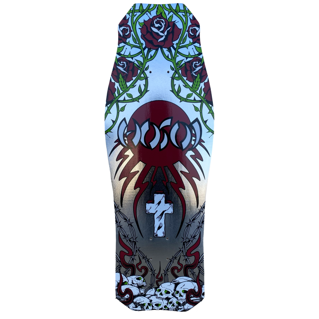 Hosoi Skulls & Roses Silver Foil deck