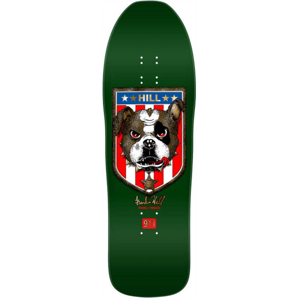 Powell Peralta Frankie Hill Bulldog Green Gold Foil deck