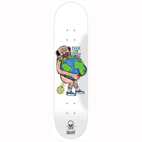 Death Skateboards Death Dan Cates F**k the World - Death Skateboards deck
