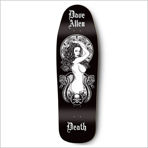 Death Skateboards Death Dave Allen Medusa Black Pool - Death Skateboards deck