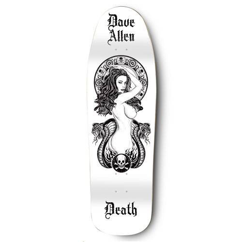 Death Skateboards Death Dave Allen Medusa White Pool - Death Skateboards deck