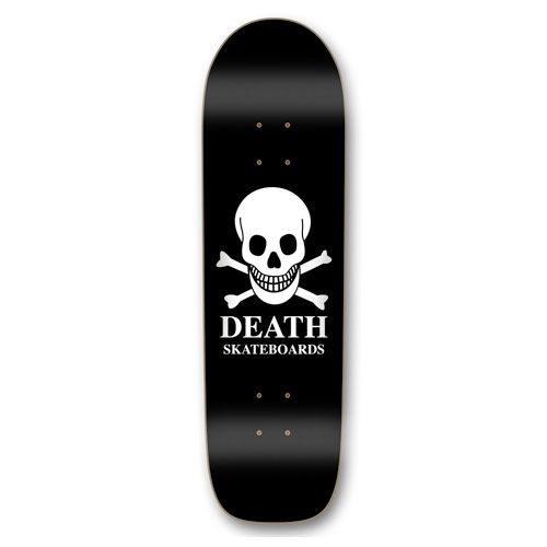 Death Skateboards Death OG Black Skull Long Nose Pool - Death Skateboards deck
