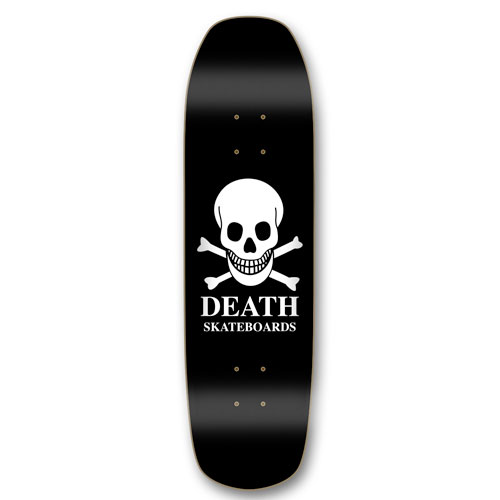 Death Skateboards Death OG Black Skull Square Nose 9 Pool - Death Skateboards deck